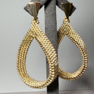 Boucles d’oreilles bohème chic dorées 24K, perles Miyuki, légères, forme goutte, 6 cm
