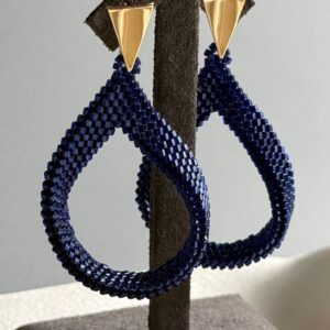 Boucles d’oreilles élégantes – couleur marine